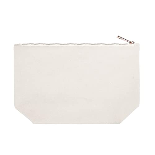 ELEGANTPARK Bride Gifts Bride Makeup Bag Wedding Bachelorette Party Cosmetic Bag Bridal Shower Gifts Canvas Gold Script