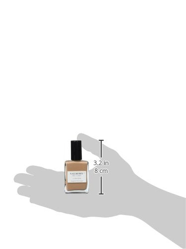 Nailberry L'Oxygéné Oxygenated Nail Lacquer | Honesty | Dark Beige Opaque Nail Polish | UV Protected Long-Wear Nail Polish | 12-Free | Vegan | Certified Halal | Cruelty & Gluten Free | 15 ml