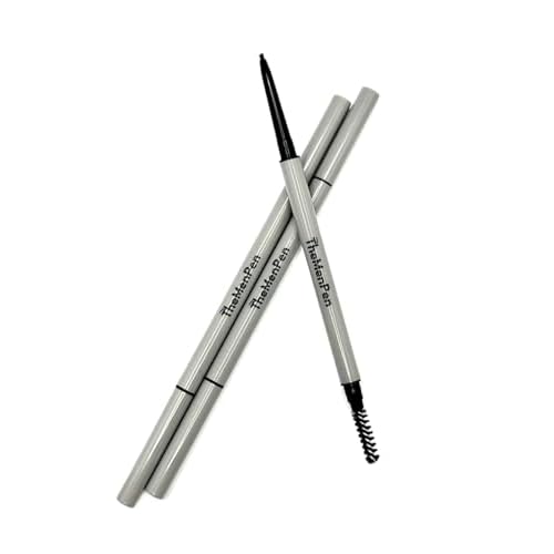 The Men Pen - Waterproof Eyebrow Pen | Beard Filler for Men | 1 Ounces - 3 Pack | Microblading Eyebrow Pen | Hair Filler | Anti-Smudge | Mustache, Beard & Eyebrow Filler | Black