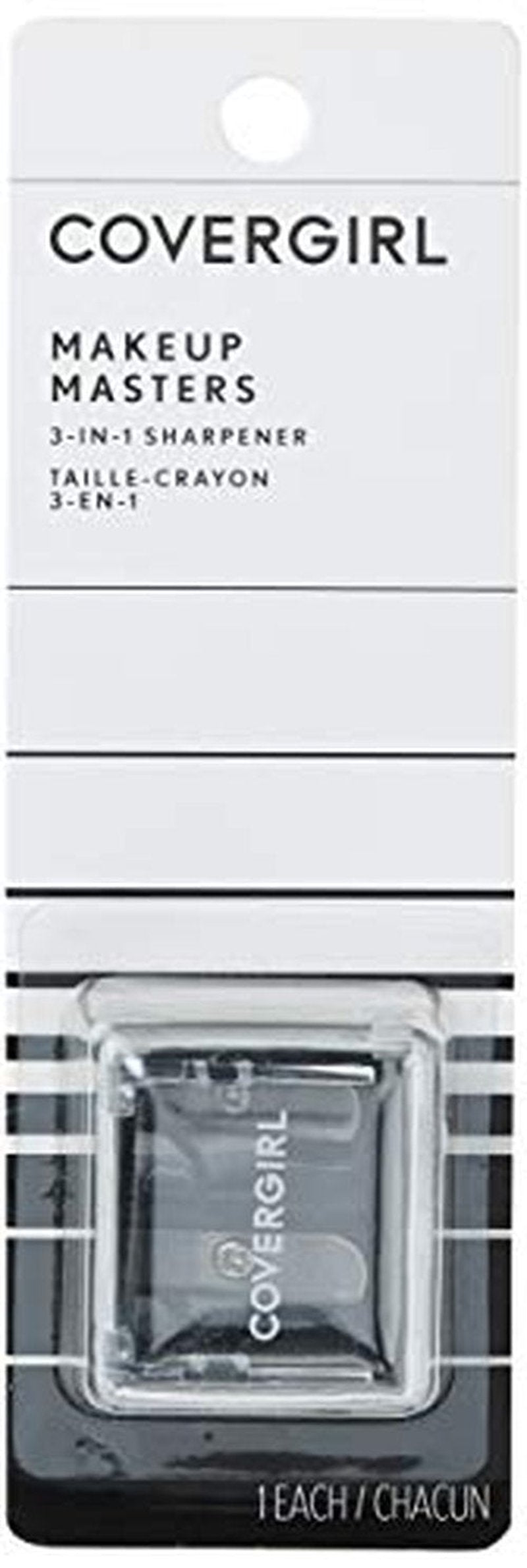 COVERGIRL Makeup Masters 3-in-1 Pencil Sharpener, 1 Count (packaging may vary) (Pack of 2)