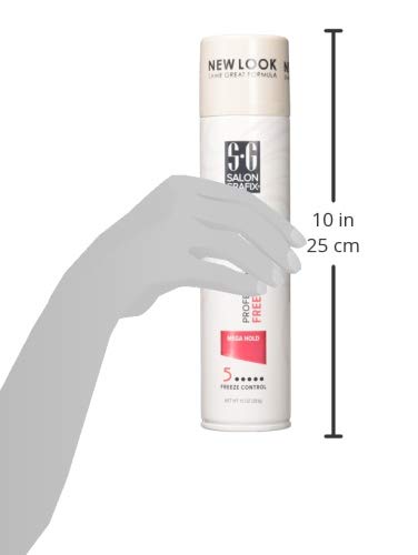 Salon Grafix Professional Freezing Hair Spray, Mega Hold, 10 oz (Pack of 3)