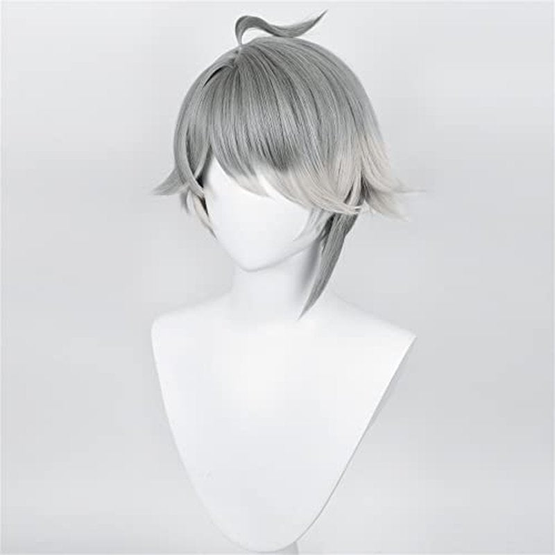 Mystylecos Game Genshin Impact Klee Cosplay Wig Anime Gold Braids Double Ponytail Bangs Wig
