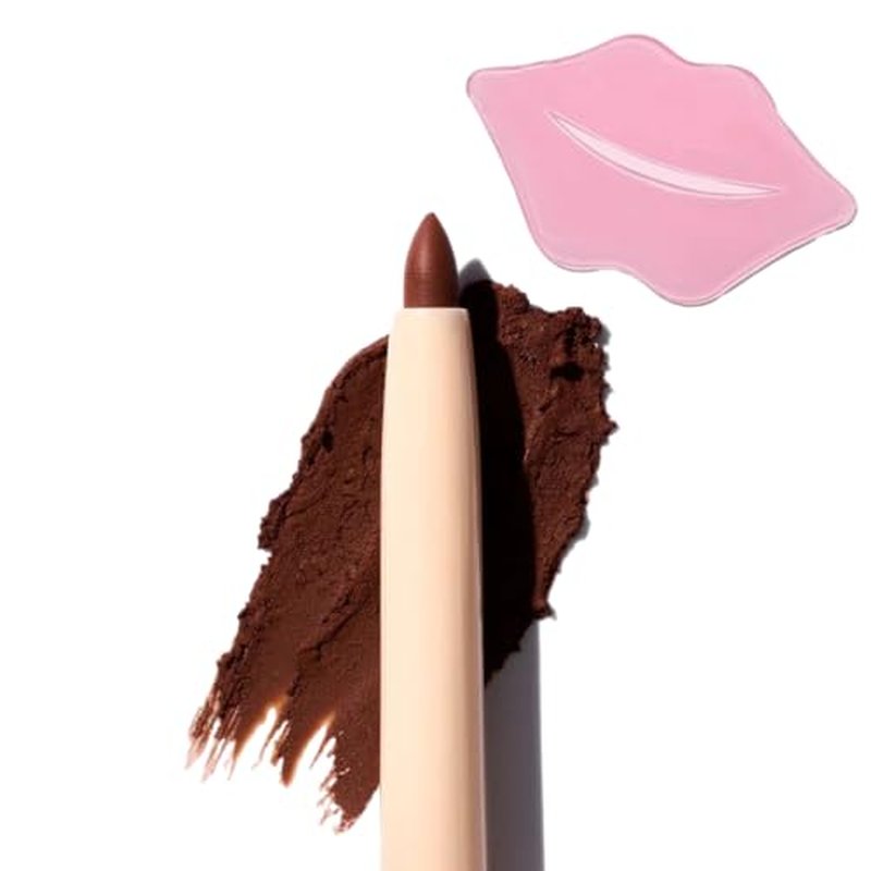 Glam Lux Beauty Bundle Beauty Creations Nude X Lip Liner Creamy Last All Day Flawless Application, Waterproof, Retractable Shaping & Sculpting, w/Collagen Lip Mask (Misbehaved, 1 Count)