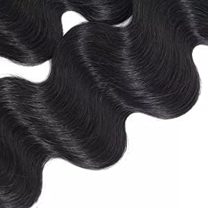 ADOIFAIR 12A Brazilian Human Hair Bundles Body Wave 26 inch Single Bundle Virgin Hair Bundles Body Wave Bundles Human Hair Double Weft One Bundles Natural Black Color