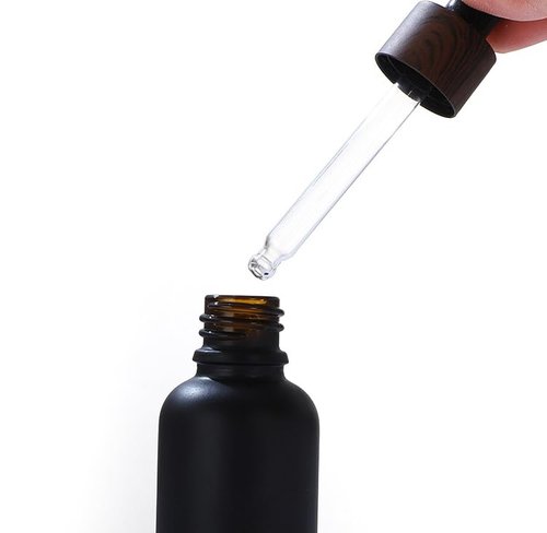 YORROR 10 Pack 10ml Thick Glass Dropper Bottle,Black Empty Refillable Travels Oils Dropper Bottle for Essential Oils,Aromatherapy,Perfume,Cosmetic, Laboratory