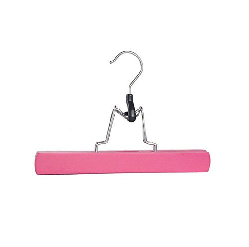 Red Wooden Hair Extensions Hanger Hair Holder with Double Anti-slip Stickers Rose Red