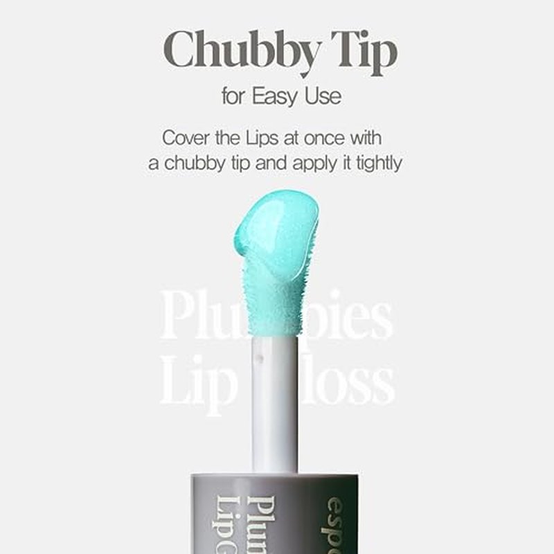 Espoir Plumpies Lip Colloection Lip Gloss #Cherry Bear │ Transparent Glossy Red Lip Care with Plumping Effects │ Chubby Tip Lip Gloss for Easy Application │ Clear Red with No Glitters