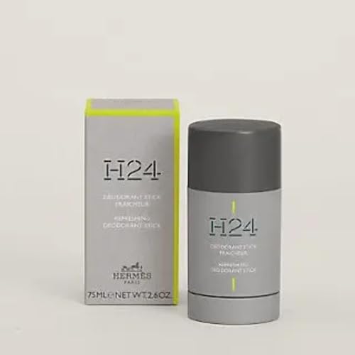 HERMES H24 for Men Refreshing Deodorant Stick, 2.6 Ounce