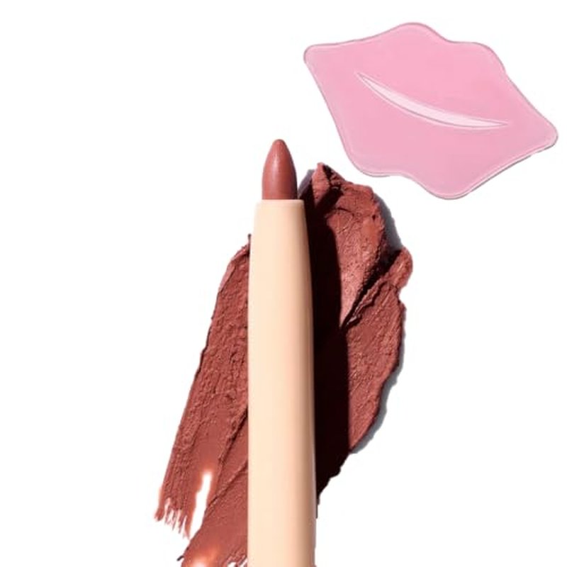 Glam Lux Beauty Bundle Beauty Creations Nude X Lip Liner Creamy Last All Day Flawless Application, Waterproof, Retractable Shaping & Sculpting, w/Collagen Lip Mask (Taste of Me, 1 Count)