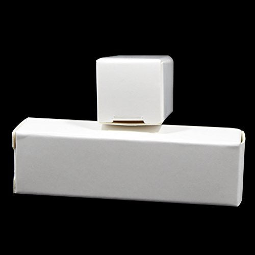 BAT Pack 50 Pack 0.78x0.78x3.34 inch Rectangle Kraft Paper DIY Lipstick White Boxes Beauty Accessories Essence Oil Lipstick Bottle Packaging Gift Makeup Organzier Tube Storage