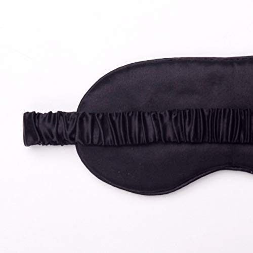 Silk Sleep Mask Light Blocking Luxury 100% Mulberry 19mm Silk Eye Mask Eye Cover Blindfold Ultra Soft Light & Comfy Anti Aging Skin Care with Travel Bag Gift Package