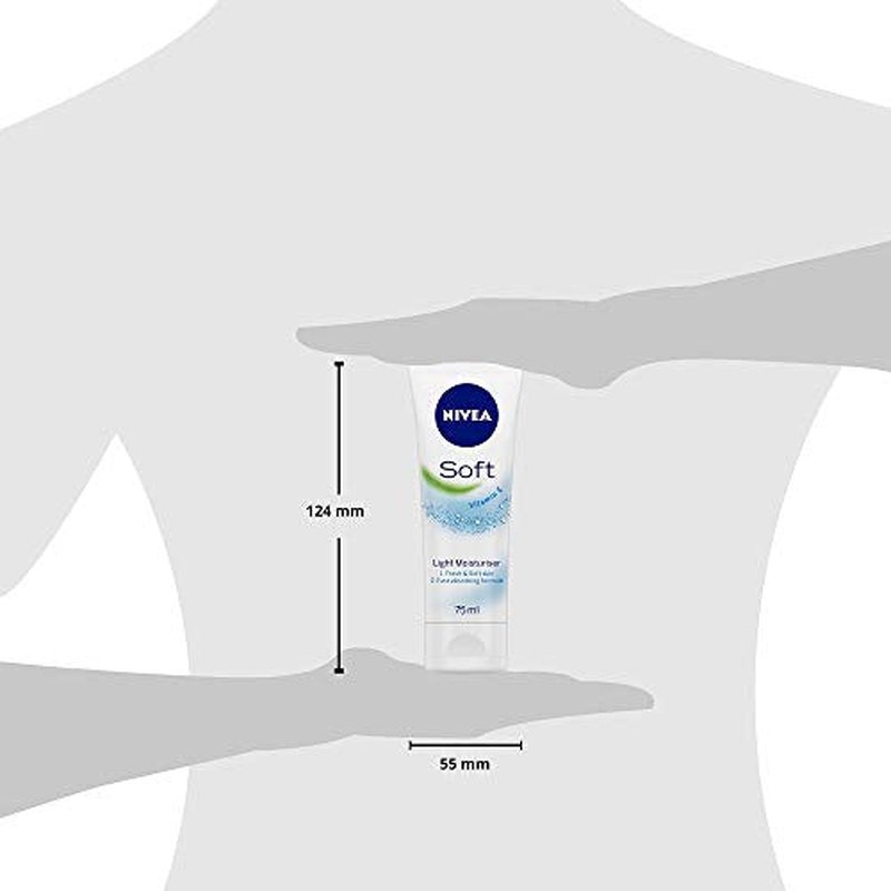 NIVEA Soft Refreshingly Soft Moisturizing Cream, Lightweight Body Moisturizer for Face, Body and Hands, Body Cream Enriched with Jojoba Oil and Vitamin E, 16 Oz Jar