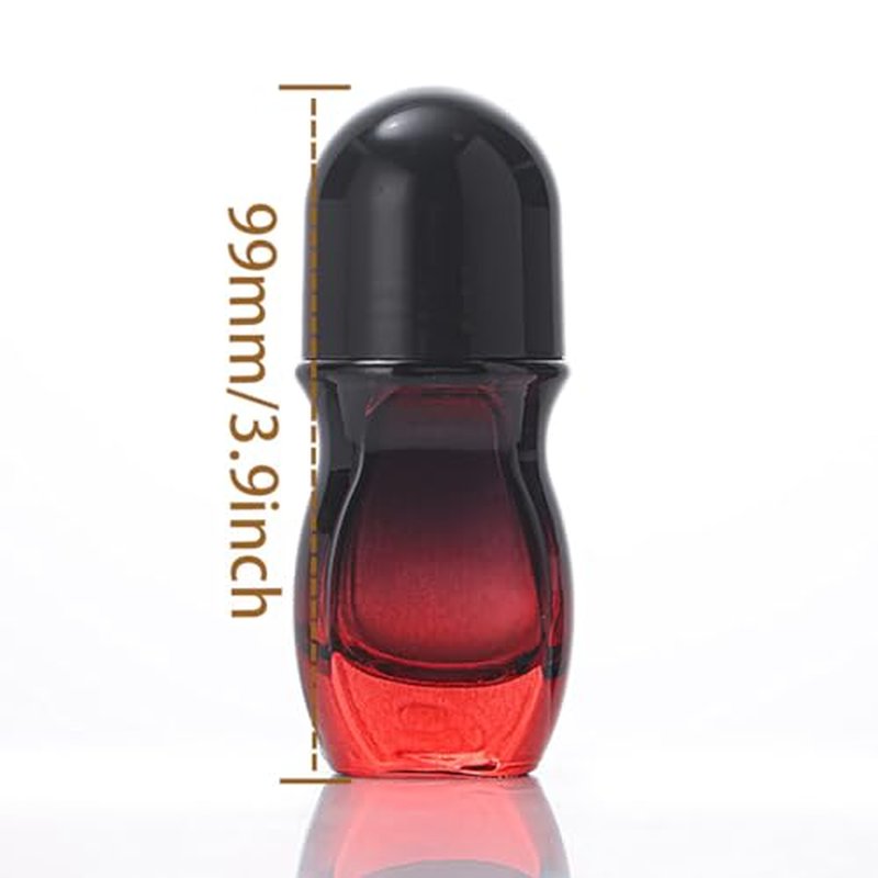 BFLCTTBD 2pcs 30ml Glass Bottle Roller Ball Large Empty Roller Bottles Refillable Rollerball Bottles For Perfume Essential Oils Deodorant