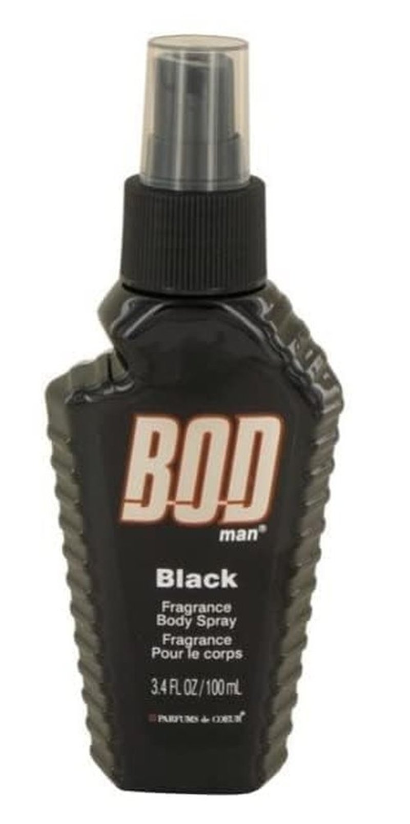 BOD man Black Fragrance Body Spray for Men, 8 Fl Oz