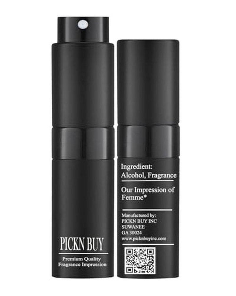 PICKN BUY Luxury Perfume for Women 0.34 Fl oz, Scent Compatible to Boss Femme Perfume, Made in USA, Long-Lasting Spray Comes in Refilable Bottle