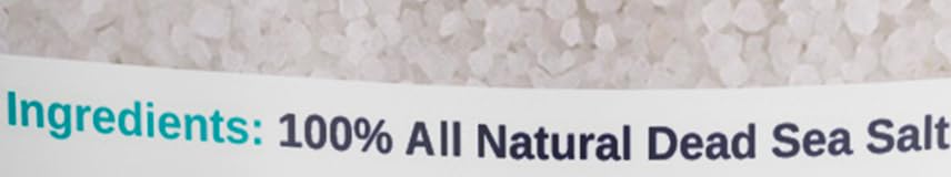 Natural Elephant Dead Sea Bath Salt | 1 Pound Bag (16oz) | 100% Natural and Pure| Coarse Grain | Ideal for Baths and Soaks