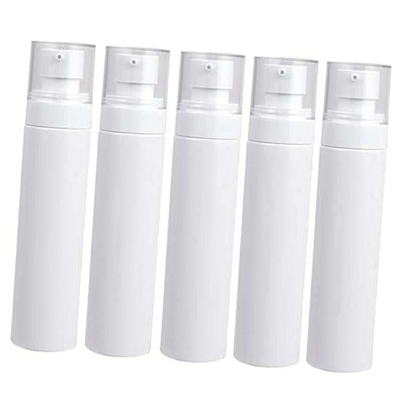 NOLITOY 2sets Lotion Sub Bottle Liquid Containers Foaming Dispenser Empty Mousse Foamer Pump Bottle Empty Water Lotion Bottle Empty Bottle Sub Emulsion Dispensing Bottle White 5pcs*2