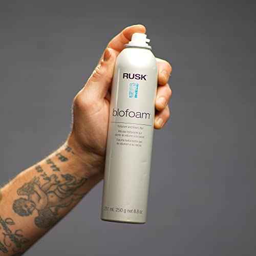 RUSK Designer Collection Blofoam Extreme Texture and Root Lifter, Spray-On Texturizing Foam, 8.8 oz