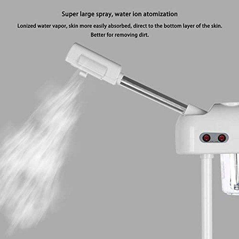 Facial Steamers, Hot Ozone Face Steamer on Wheels for Facial, Professional Skin Care Equipment, Esthetician Steamer for Salon Beauty and Spa, Mist Face Steamer for Skin Care (2)
