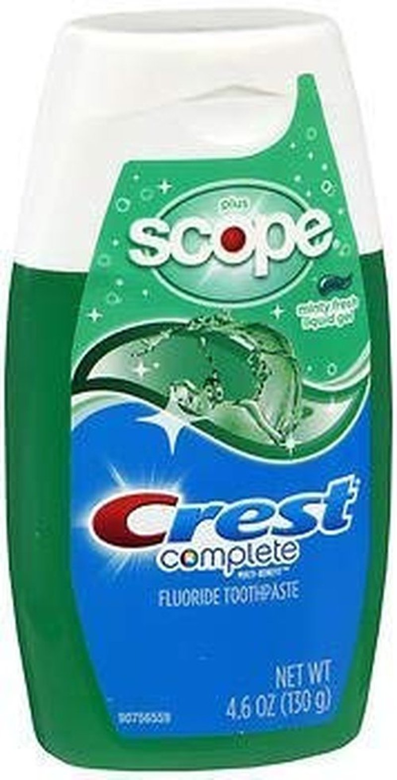 Crest Plus Scope Toothpaste Liquid Gel Minty Fresh - 4.6 oz, Pack of 4