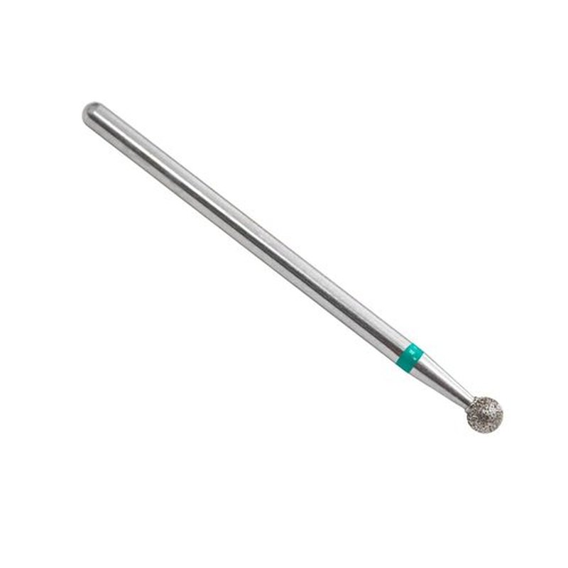 Young Nails 3/32" Diamond Cuticle Ball Bit, Coarse - Professional Nail Bit for Cuticle Prep Work, Cleaning, Cuticle Removal, Dead Skin Removal & Nail Preparation for Acrylic, Gel, DIY Nails at Home