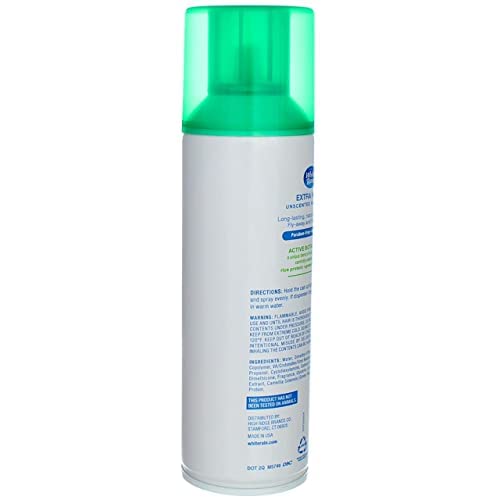 White Rain Hairspray Extra Hold Unscented, 7 oz (Pack of 8), Aerosol Hairspray for Women & Men, Humidity Resistant, Fragrance-Free, Non-Sticky, Finishing Hair Spray Extra Hold for All Hair Types