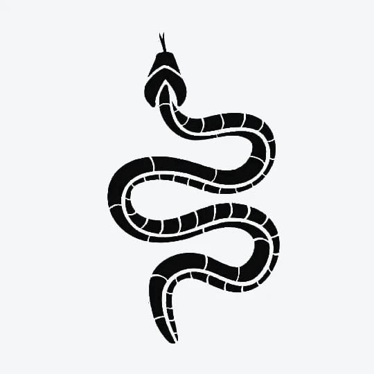 Inkbox Temporary Tattoos, Semi-Permanent Tattoo, One Premium Easy Long Lasting, Water-Resistant Temp Tattoo with For Now Ink - Lasts 1-2 Weeks, Snake Tattoo, Mamba, 3 x 3 in