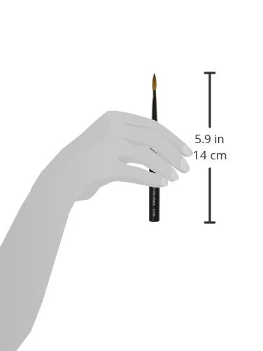 da Vinci Nails Series 15140 Acrylic Technique Nail Brush, Pointed Oval Kolinsky Red Sable with Protective Travel Handle, Size 6