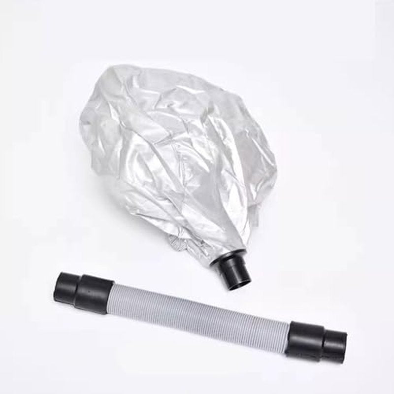 Generic for Nano Steamer Connection Hair Steamer Hose Hairdressing Upgrade Replacement Hair Dye Hat Assembly Salon Connection Hose, double 3.5cm grey