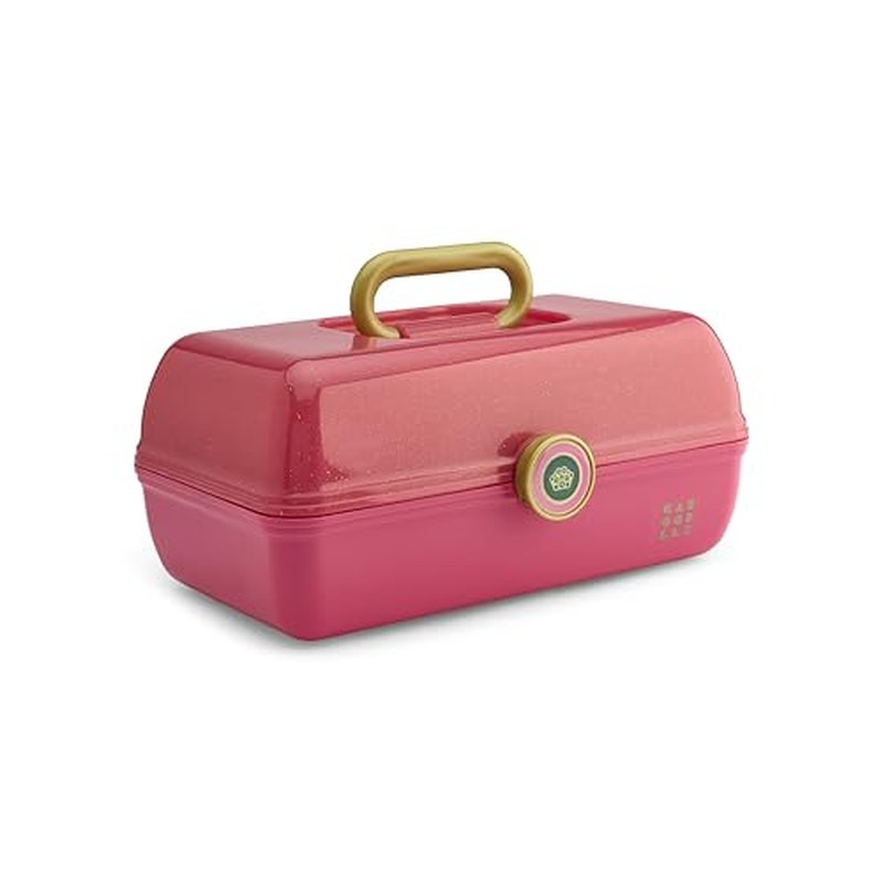 Caboodles Women's On-The-Go Girl Cosmetic Case, Wicked Glinda-Pink Over Pink Sparkle