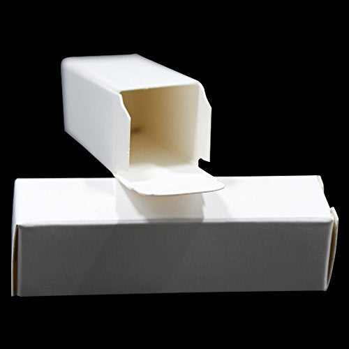 BAT Pack 50 Pack 0.78x0.78x3.34 inch Rectangle Kraft Paper DIY Lipstick White Boxes Beauty Accessories Essence Oil Lipstick Bottle Packaging Gift Makeup Organzier Tube Storage