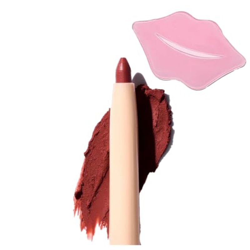 Glam Lux Beauty Bundle Beauty Creations Nude X Lip Liner Creamy Last All Day Flawless Application, Waterproof, Retractable Shaping & Sculpting, w/Collagen Lip Mask (No Shame, 1 Count)
