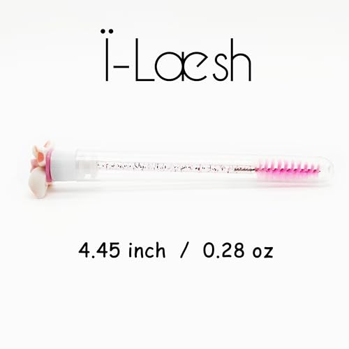 i-Laesh 7pcs Eyelash brush - Lash Wand Tube - Makeup tool Eyelash Extension supplies Diamond Mascara mix color (Twirling Windmill)