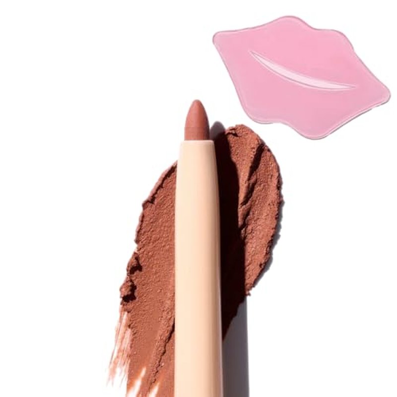 Glam Lux Beauty Bundle Beauty Creations Nude X Lip Liner Creamy Last All Day Flawless Application, Waterproof, Retractable Shaping & Sculpting, w/Collagen Lip Mask (Always Xtra, 1 Count)