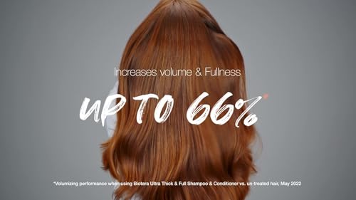 Biotera Ultra Thick & Full Volumizing Conditioner | Fine or Limp Hair | Microbiome Friendly | Vegan & Animal Test Free | Paraben Free | Color-Safe | 32 Fl Oz