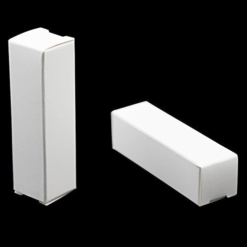 BAT Pack 50 Pack 0.78x0.78x3.34 inch Rectangle Kraft Paper DIY Lipstick White Boxes Beauty Accessories Essence Oil Lipstick Bottle Packaging Gift Makeup Organzier Tube Storage
