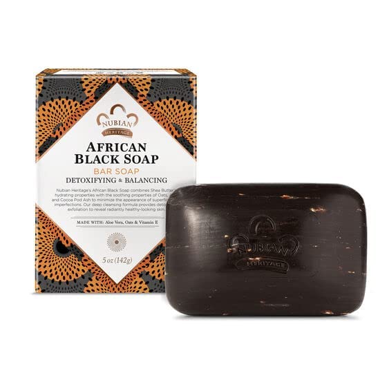 Nubian African Black Soap 5 Ounce (pack of 6)
