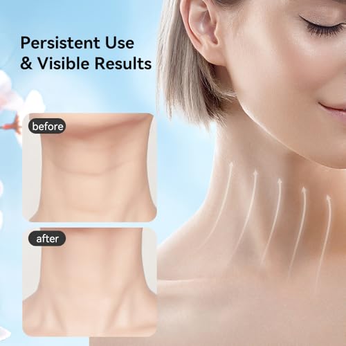 ZEXIYP Neck Face Massager, Facial Massager for Double Chin, 3 Modes, Face Sculpting Tool with Thermal and Vibration (Green)