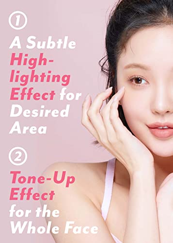 I'M MEME Compact - Tone-up Pact | Korean Pressed Setting Powder for Pink Blur Effect, with Calamine, Mattify Skin, 0.35 Oz