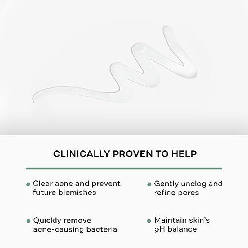 Replenix 10% Benzoyl Peroxide Wash, Advanced Acne Cleanser for Face and Body, 6.7 oz.