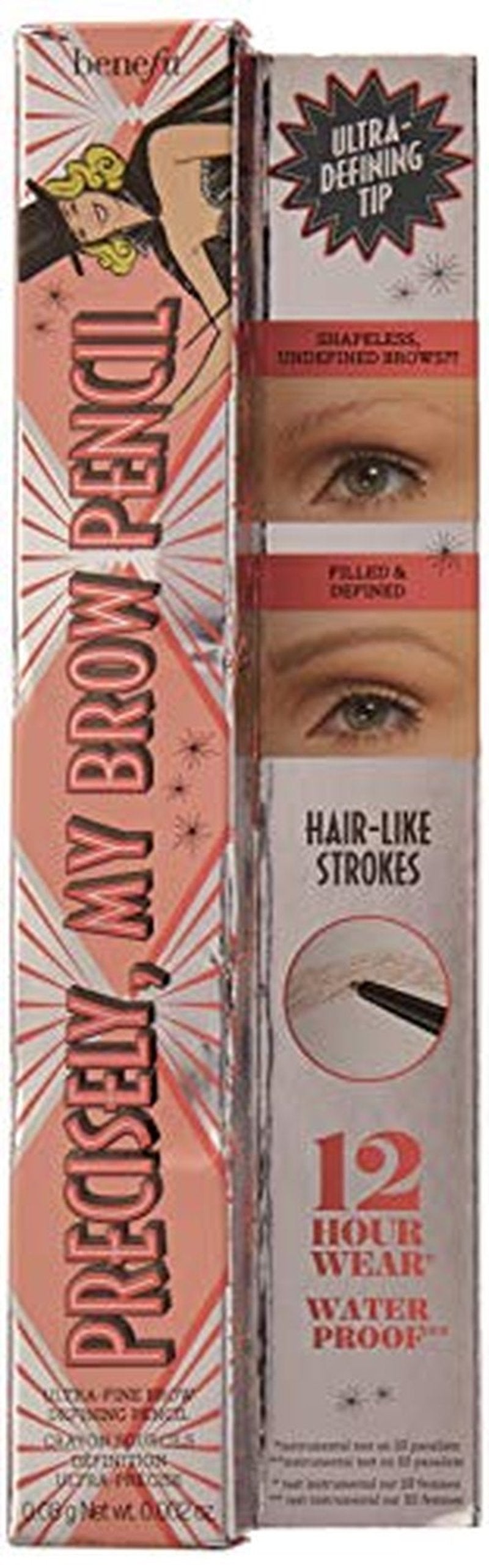 Benefit Precisely My Brow Pencil, Ultra Fine Brow Defining Pencil, Shade 1 - Cool Light Blonde, 0.08 Grams / 0.002 Ounces, Full Size (Full, 1)
