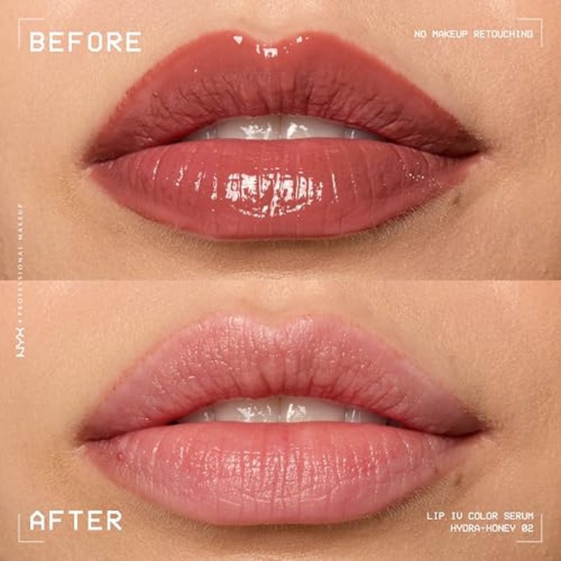 NYX PROFESSIONAL MAKEUP Lip IV Hydrating Gloss Serum, Lip Stain with 12HR Hydration - Water Bout Wine (Red Lip Gloss)