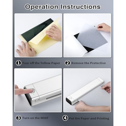 Phomemo Tattoo Stencil Printer with Case, Bluetooth Tattoo Machine with 10pcs Transfer Paper, Thermal Portable Printer for Artists & Beginners, Compatible with Phone & PC, Silver