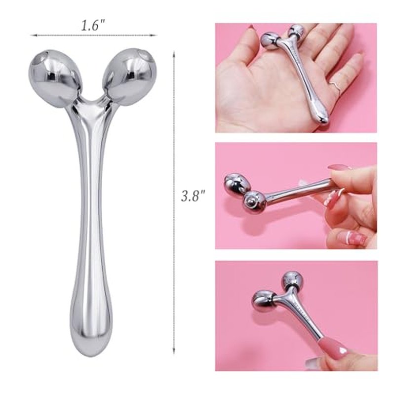 BLISLIFE Mini Roller Massager, Eliminate Eyes Puffiness,Dark Circle,Fade Wrinkles, Lift & Firm Skin Beauty & Skin Care Tool, Carrying Women's Facial Care Massager,Eye Roller