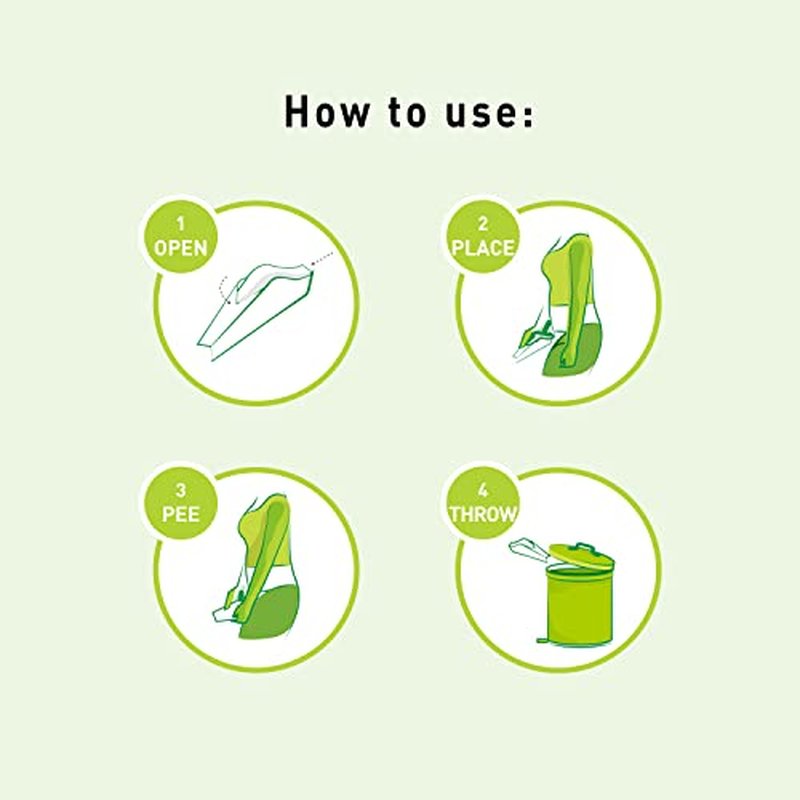 Pee Buddy 10 Funnels Portable Female Urination Device | Disposable Female Urinal Funnel | Travel, Camping & Hiking and Outdoor Activities | Foldable and Compact Stand and Pee Funnel for Women, Girls