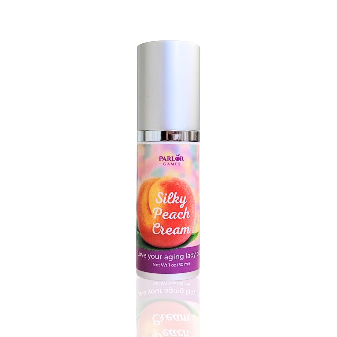 Parlor Games Silky Peach Cream Bioidentical Estriol Cream for Women — Intimate Moisturizer for a Happy Hoo-Ha — 30ml Bottle (2 Month Supply)