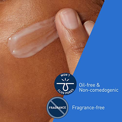 CeraVe PM Facial Moisturizing Lotion, Night Cream with Hyaluronic Acid and Niacinamide, Ultra-Lightweight, Oil-Free Moisturizer for Face, 3 Ounce