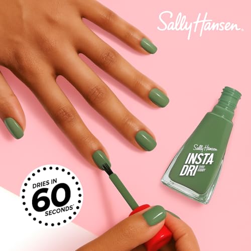 Sally Hansen Insta-Dri Halloween Nail Polish | Quick Dry, Long Lasting, Streak-Free Shine | Opaque, Glossy | 729 Eerie-sistible | Bright Green Nail Color