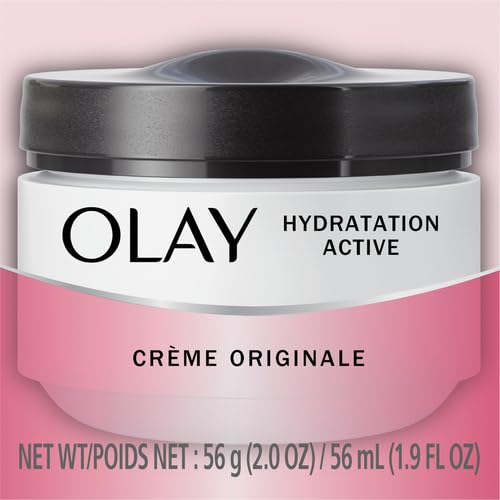Olay Active Hydrating Cream Face Moisturizer, 2 Oz, Pack of 3