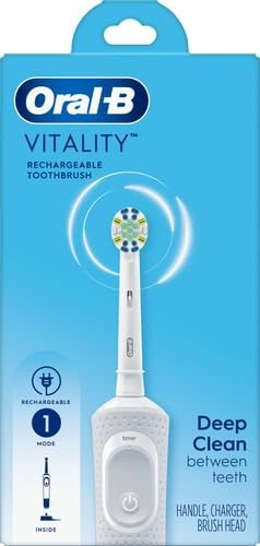 Oral-B Vitality FlossAction Electric Toothbrush with Replacement Brush Head, Pink